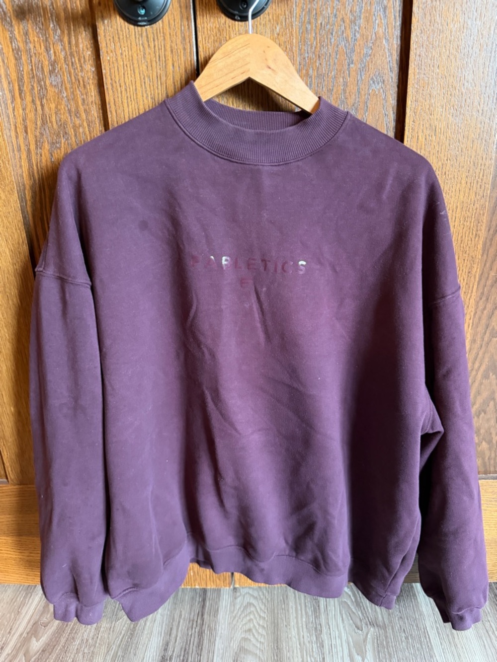 Fabletics Women's Oversized Crewneck Sweatshirt in Plum